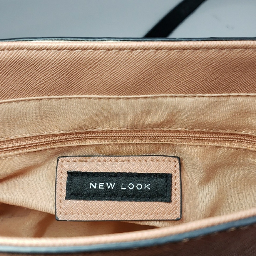 NEW LOOK safiano leather satchel shoulder bag - Picture 5 of 6